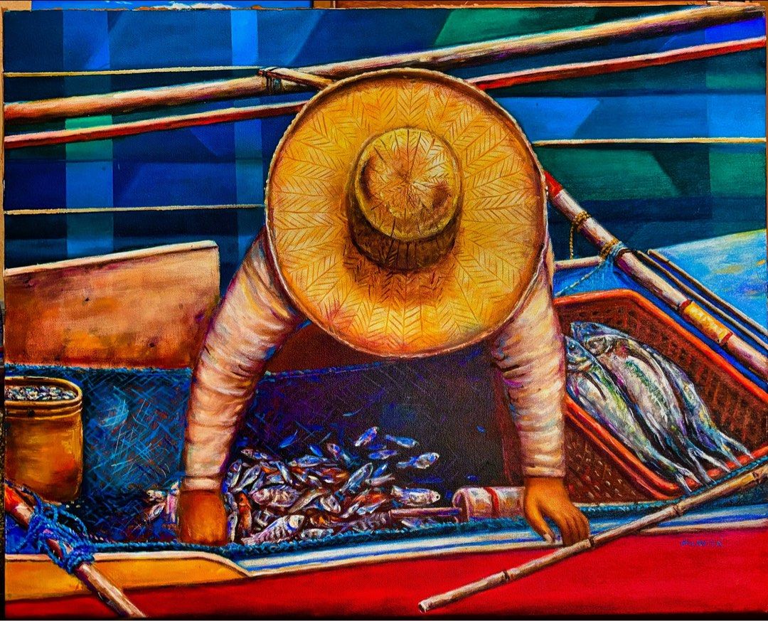 Joseph Clavita. "Masaganang ani" (Category: Art & Prints) located in Manila. Submitted by klippers (Listing ID 1322498070, Image 1). Description: Masaganang ani - acrylic on canvas. comes with Certificate of Authenticity (COA) which means each piece has a value and considered as an investment. You can visit our gallery anytime by just booking an appointment. send your inquiries Today! Send us a DM or call 09765160493. Artist name: Joseph Clavita 