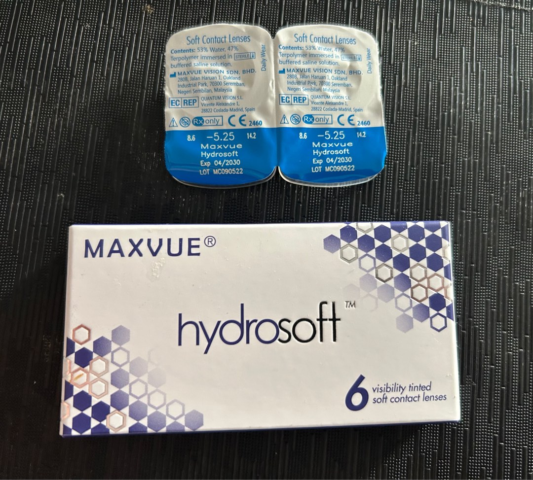 Maxvue Hydrosoft Monthly Contact Lense (-5.25), Beauty & Personal Care ...