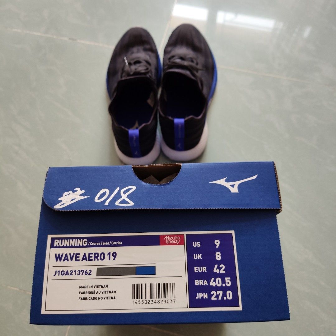Mizuno Wave Aero 19 with Box Carousell