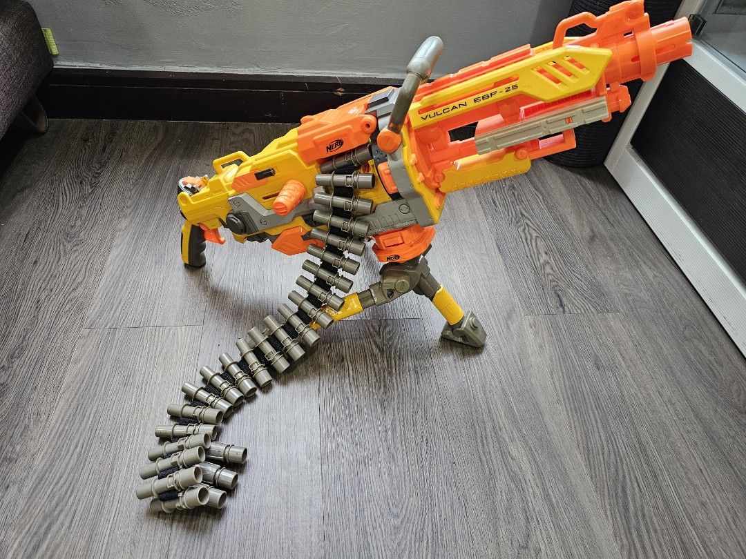 Nerf Vulcan EBF-25 (Motorised), Hobbies & Toys, Toys & Games on