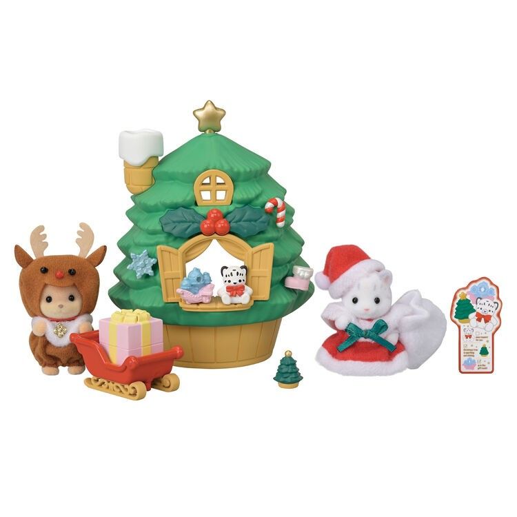 new sylvanian families calico critters seasonal baby santa s christmas tree house Hobbies Toys Toys Games on Carousell
