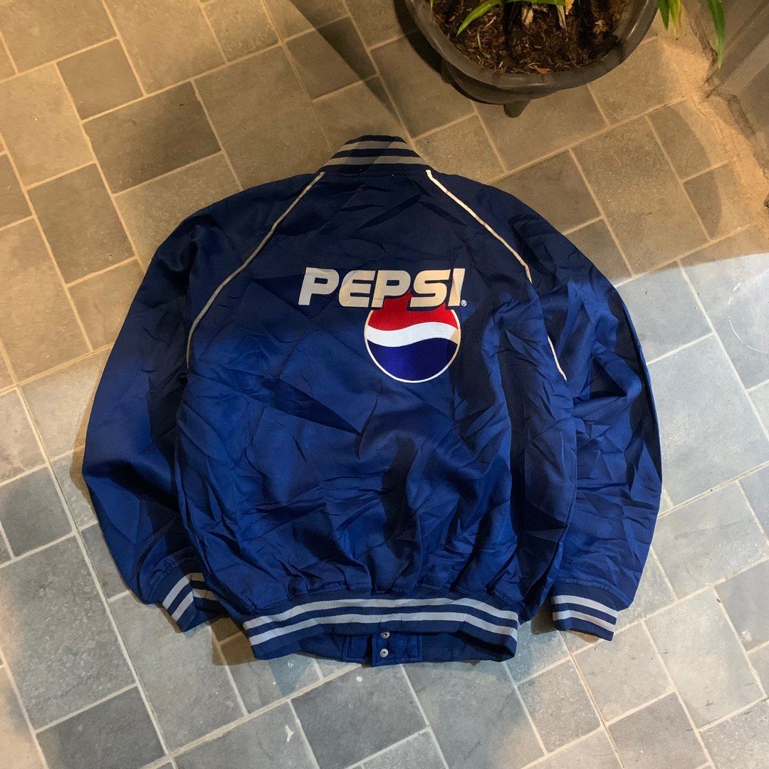 PEPSI VARSITY JACKET Fesyen Pria Pakaian Baju Luaran di Carousell