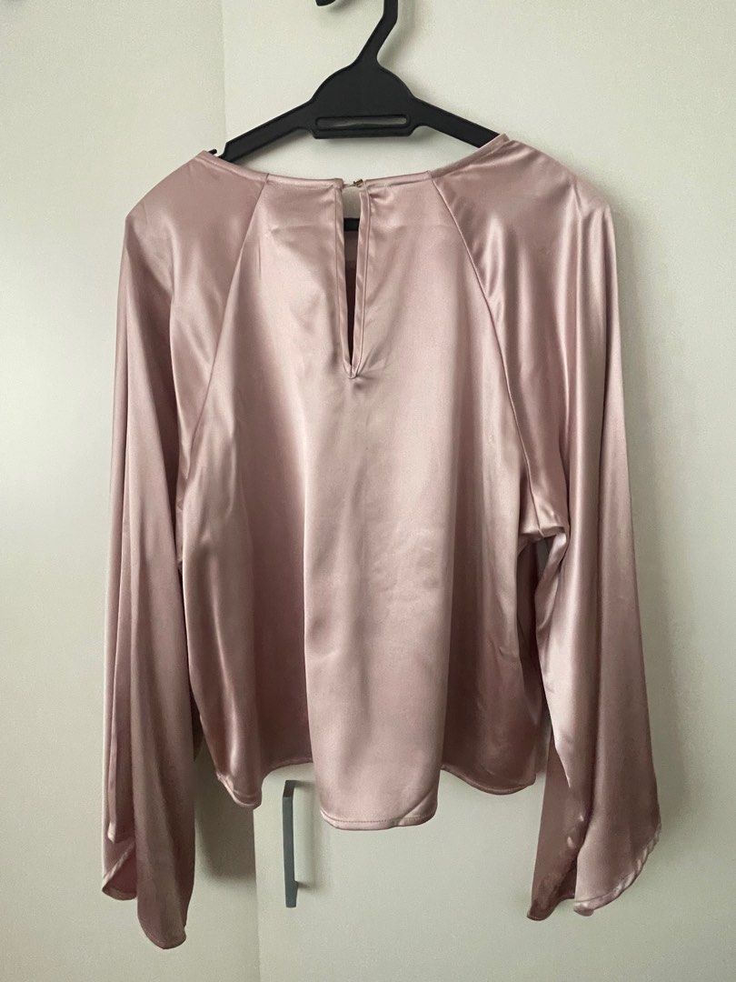 Champagne Satin Blouse