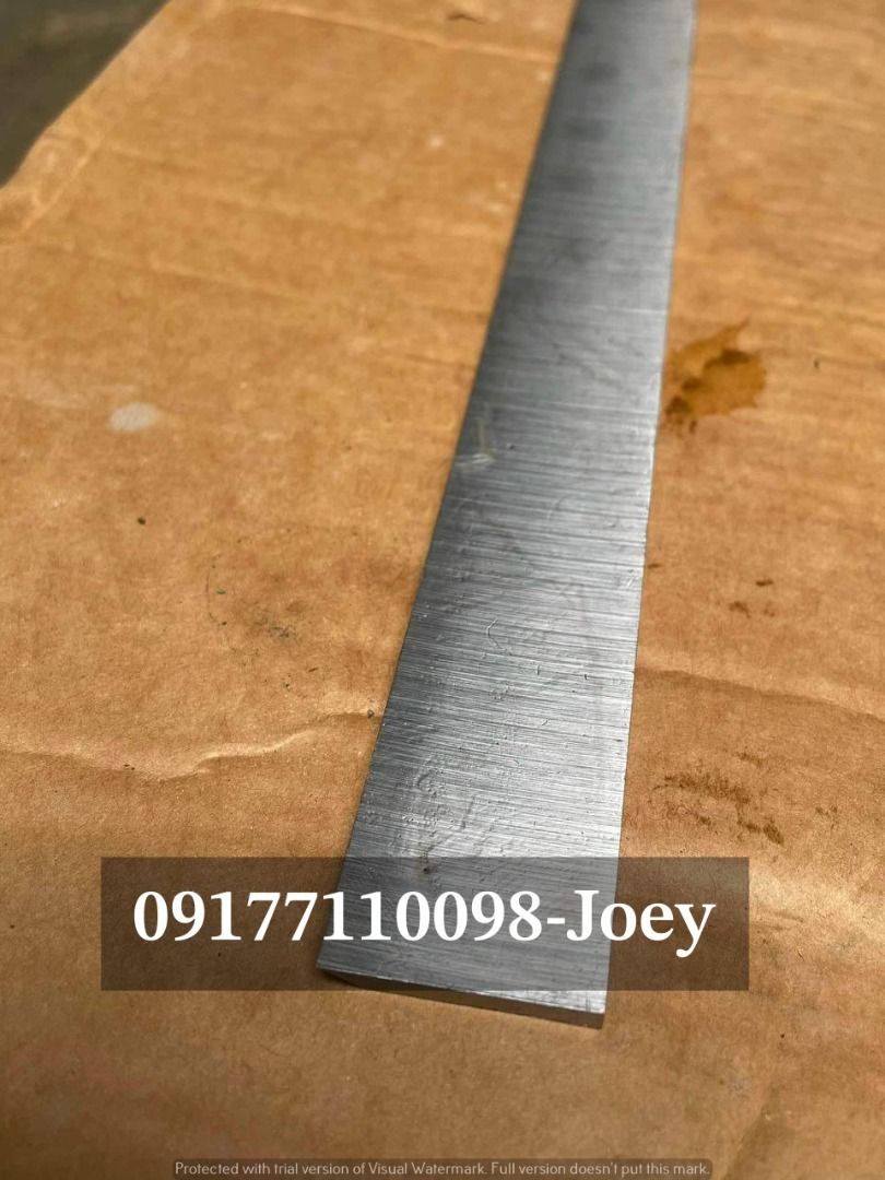 Planer Blade (Category: Construction Tools & Equipment) located in Manila. Submitted by joeyroque09 (Listing ID 1322443709, Image 1). Description: Item : Planner Thicknesser Blade Specs : T 204 A005 Price : 5,125/pc .