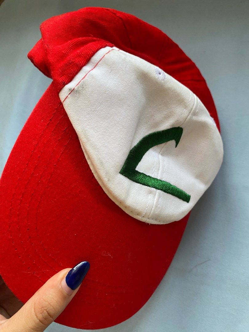 Pokemon Ash Cap (Category: Caps & Hats) located in San Juan City. Submitted by loveduseditems (Listing ID 1322413155, Image 2). Description: Ash’s cap from Pokemon Used once for Halloween.
