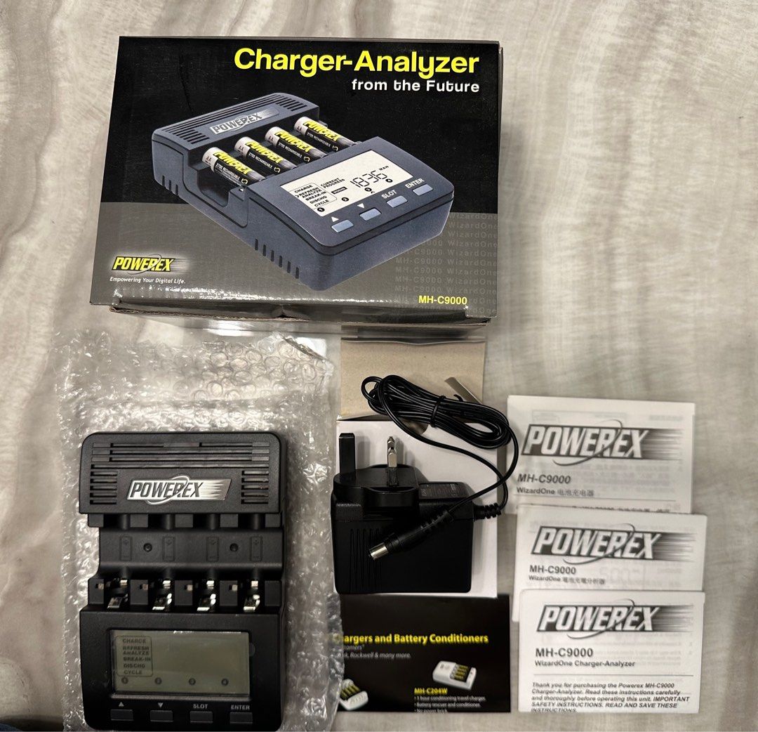 POWEREX MH-C9000充電器 アダプター付き