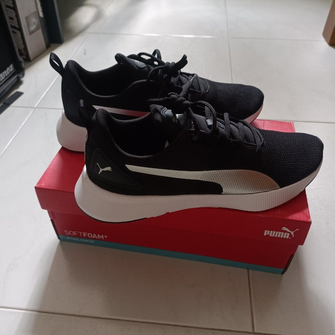 Puma Flyer Runner Black Metallic Silver running shoes Men s Fashion Footwear Sneakers on Carousell