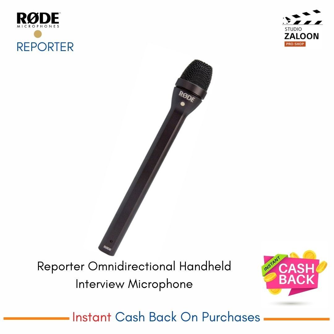 RODE Reporter Omnidirectional Handheld Interview Microphone (rodemic ...