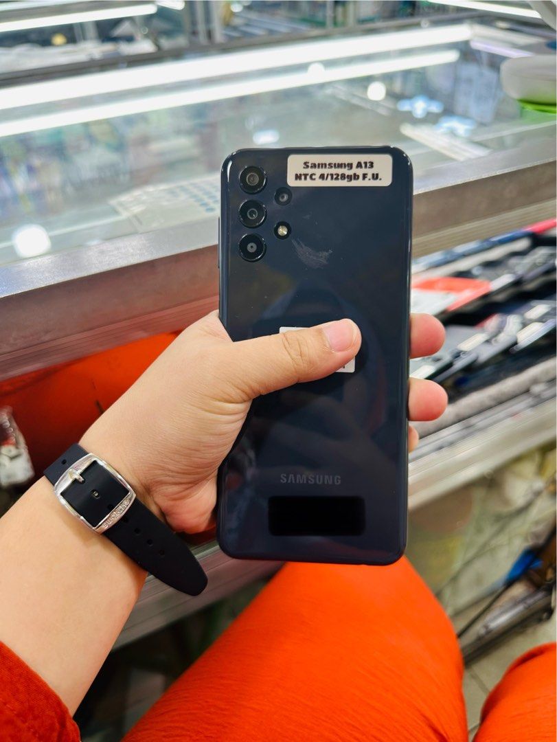 Samsung A13 128gb FU Dualsim (Category: Samsung) located in San Juan City. Submitted by javedsgadgetshop (Listing ID 1322458460, Image 1). Description: OPEN FOR INSTALLMENT VIA CREDIT CARD/GGIVES/SPAY/BILLEASE & SWAP/TRADE-IN! BUY AND SELL! Quick Specs : Samsung A13 •128gb •NTC Variant •Good batt health •Factory Unlock •95% Smoothness •No hidden issue | No Repaired •100% Authentic | Not Refurbished •w/ OEM Charger & store warranty ❣️ - serial can