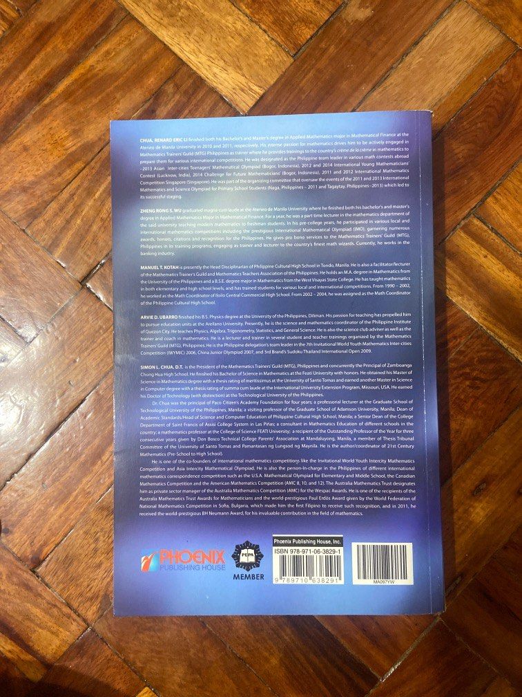 SHS PHOENIX General Mathematics Soaring 21st Century Mathematics (Category: Textbooks) located in Quezon City. Submitted by annikam (Listing ID 1322432367, Image 2). Description: SHS PHOENIX Publishing House General Mathematics Soaring 21st Century Mathematics by Renard Eric Chua, Zheng Rong S. Wu, Arvie D. Ubarro, Manuel T. Kotah, Simon L. Chua, D.T. Lightly Used. Overall the Book is good, the pages are clean with no written marks. However, the 