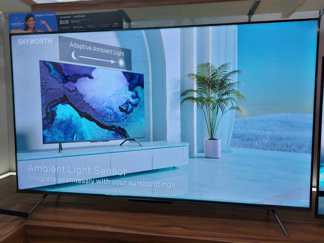 Skyworth (Category: TV) located in Quezon City. Submitted by daligcon19 (Listing ID 1322487775, Image 1). Description: 🎯 SKYWORTH NEW SMART TV / SKYWORTH GOOGLE TV 4K UHD / with 😲 FIND MY REMOTE 🚩 Brandnew and Sealed ❄️ MODEL:55SUG6800 55" PRICE:23,200 MODEL:65SUG6800 65" PRICE: 32,000 PRICE MAY CHANGE WITHOUT PRIOR NOTICE 2 YRS WARRANTY PARTS AND SERVICE SKYWORTH HOME SERVICE CASH N CARRY MALL MAKATI CAIMITO PLACE CALOOCAN, CRS MARKETING INC 