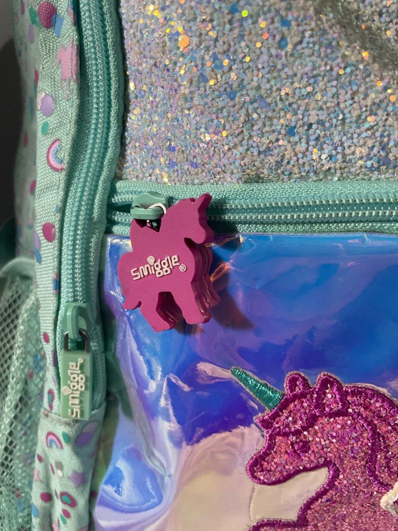 SUPER SALE!!! Smiggle Backpack (Category: Backpacks) located in Iligan City. Submitted by ileganteph (Listing ID 1322438194, Image 3). Description: Good Condition some inner lining flaws with etikit.