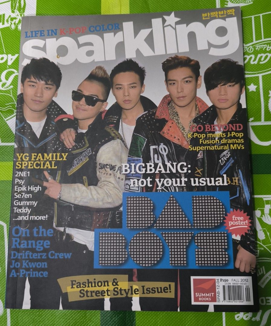 Sparkling Magazine - 8 issues (sold as set) (Category: Magazines) located in Manila. Submitted by dorothyeni05231 (Listing ID 1322486817, Image 3). Description: Sparkling Magazine by Summit Media 8 Issues Sold as set Winter 2013 (Girls Generation and Lee Min Ho) Spring 2013 (2PM and Park Shin Hye) Fall 2012 (Bigbang and Sandara Park) Summer 2012 (Jay Park and SHINee) Spring 2012 (ZE:A and IU) Winter 2012 (TVXQ and KARA) April 2011 (Kyu Jong and Y