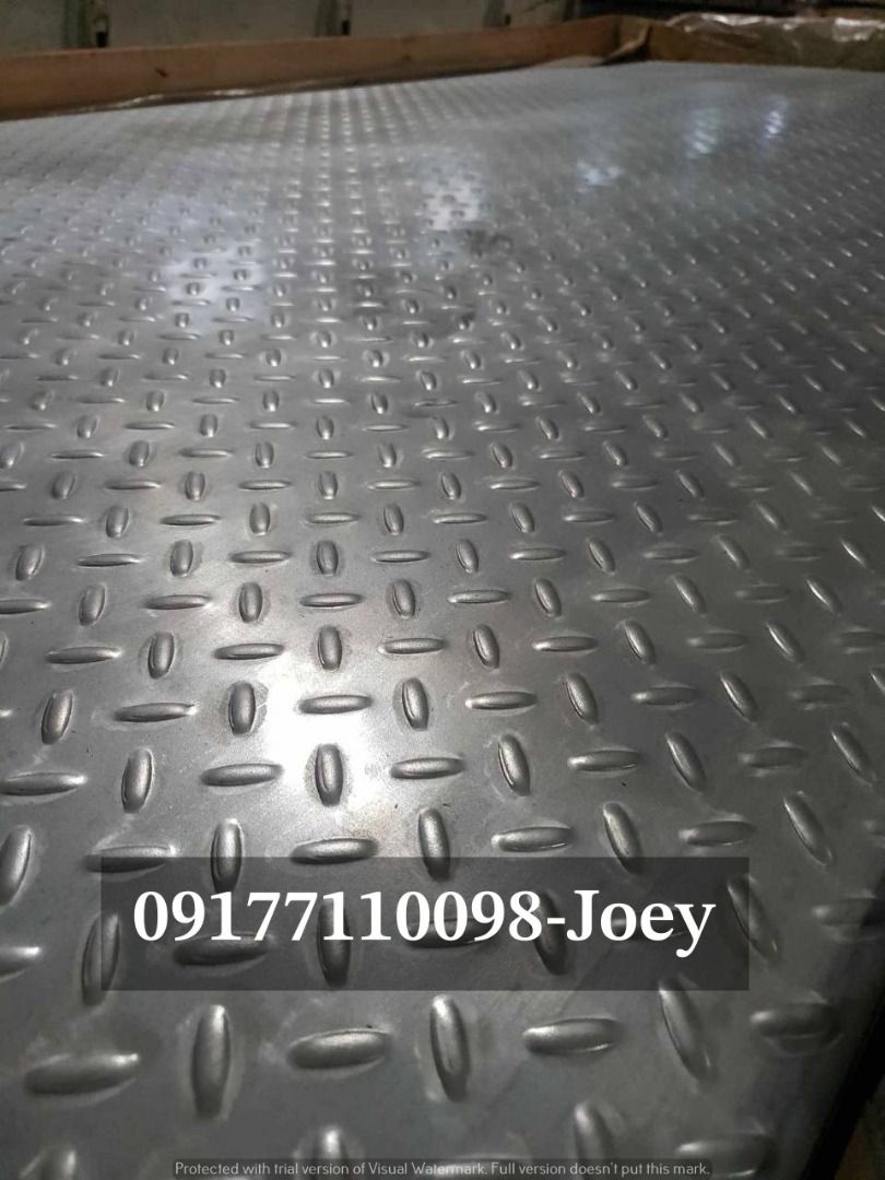 Stainless Checkered Plate (Category: Construction & Building Materials) located in Manila. Submitted by joeyroque09 (Listing ID 1322438059, Image 3). Description: Item: stainless checked plate Specs: 6mm 4x8 Price: 28,950/pc .