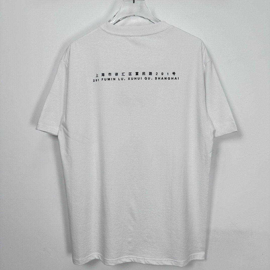 SUP 24SS SHANGHAI BOX LOGO TEE 上海限定豹纹格短袖T恤