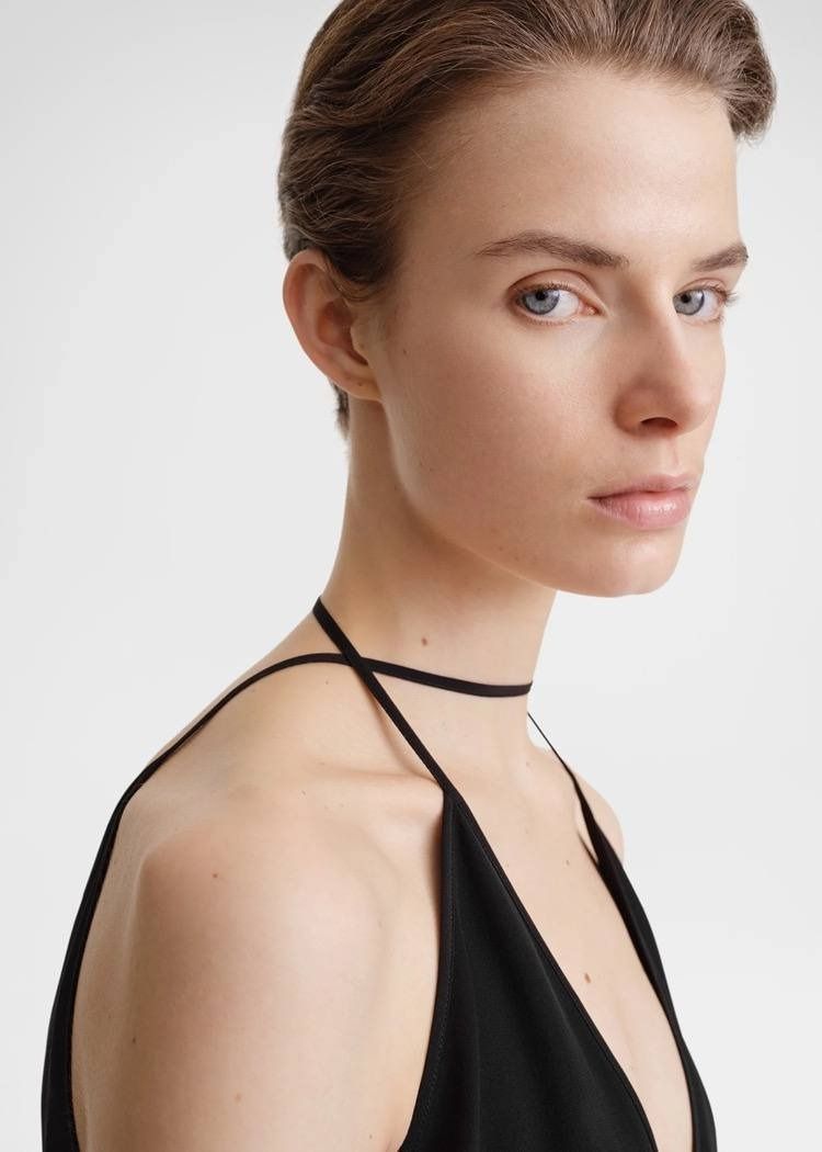Toteme Double Halter Silk Top, Women's Fashion, Dresses
