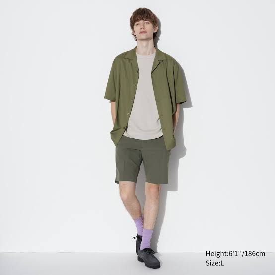 Linen shorts uniqlo top