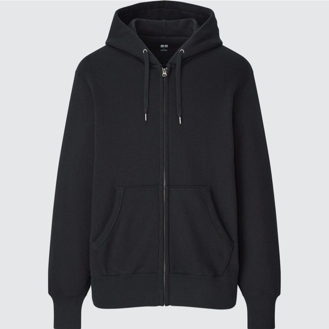 Uniqlo black hoodie cheap