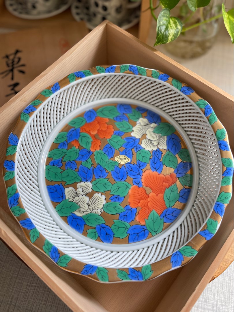 Vintage Aritaware Japanese Fruit Platter dish, Furniture & Home Living ...