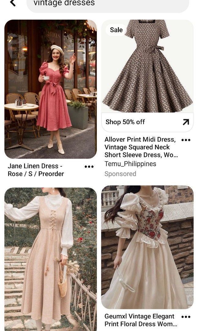 Vintage dress brands cheap