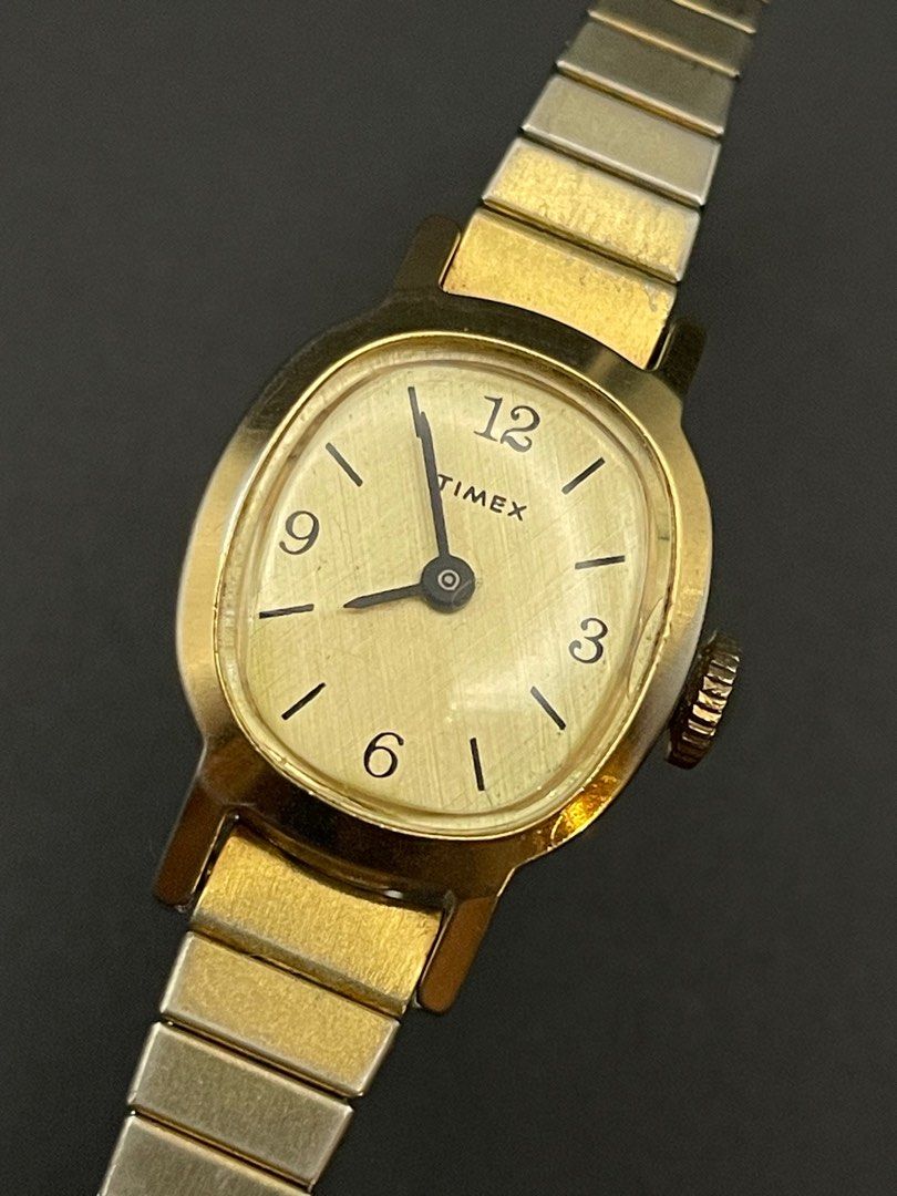 Vintage gold timex ladies watch new arrivals