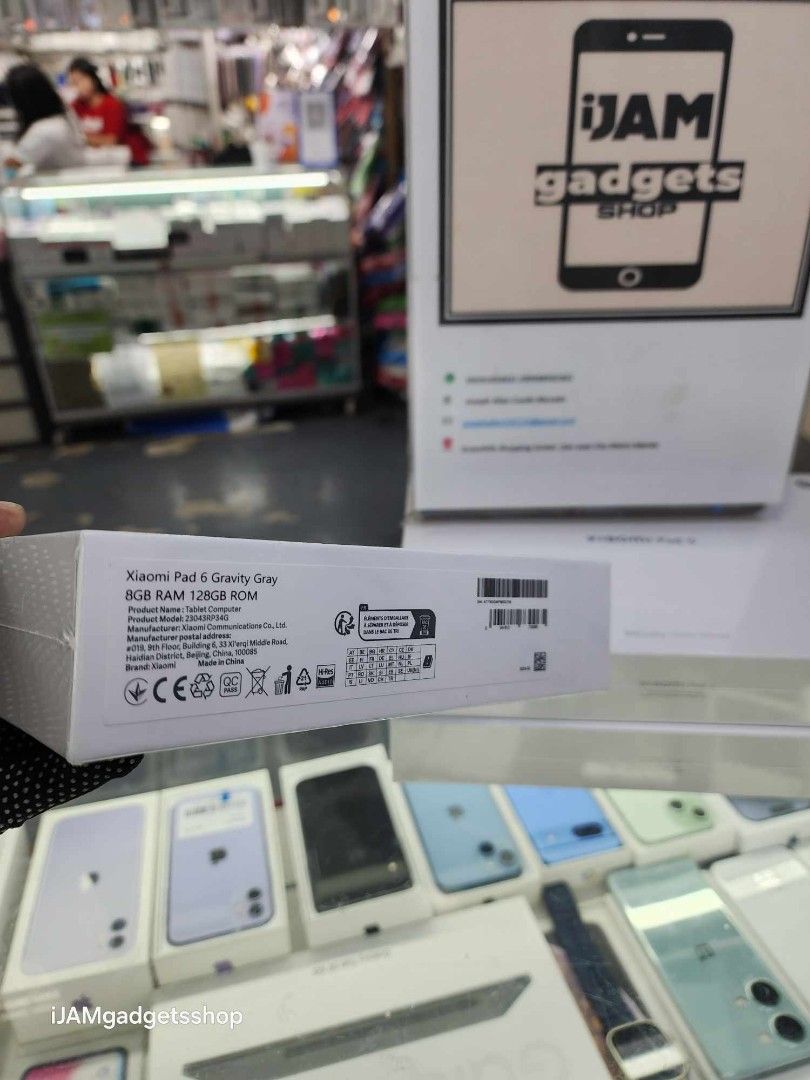 Xiaomi pad 6 brandnew (Category: Android) located in Manila. Submitted by ijamgadgetsshop (Listing ID 1322410314, Image 3). Description: xiaomi pad 6 brandnew sealed 6/128- 15500 8/128- 17500 📌we do cod in metro manila and near provinces just add sf only accept trade in swap 📌can visit in my store at greenhills shopping center 📌we do LBC transaction 📌we accept credit card in store 📌for fast transaction make acall 09291593032/09958592363.