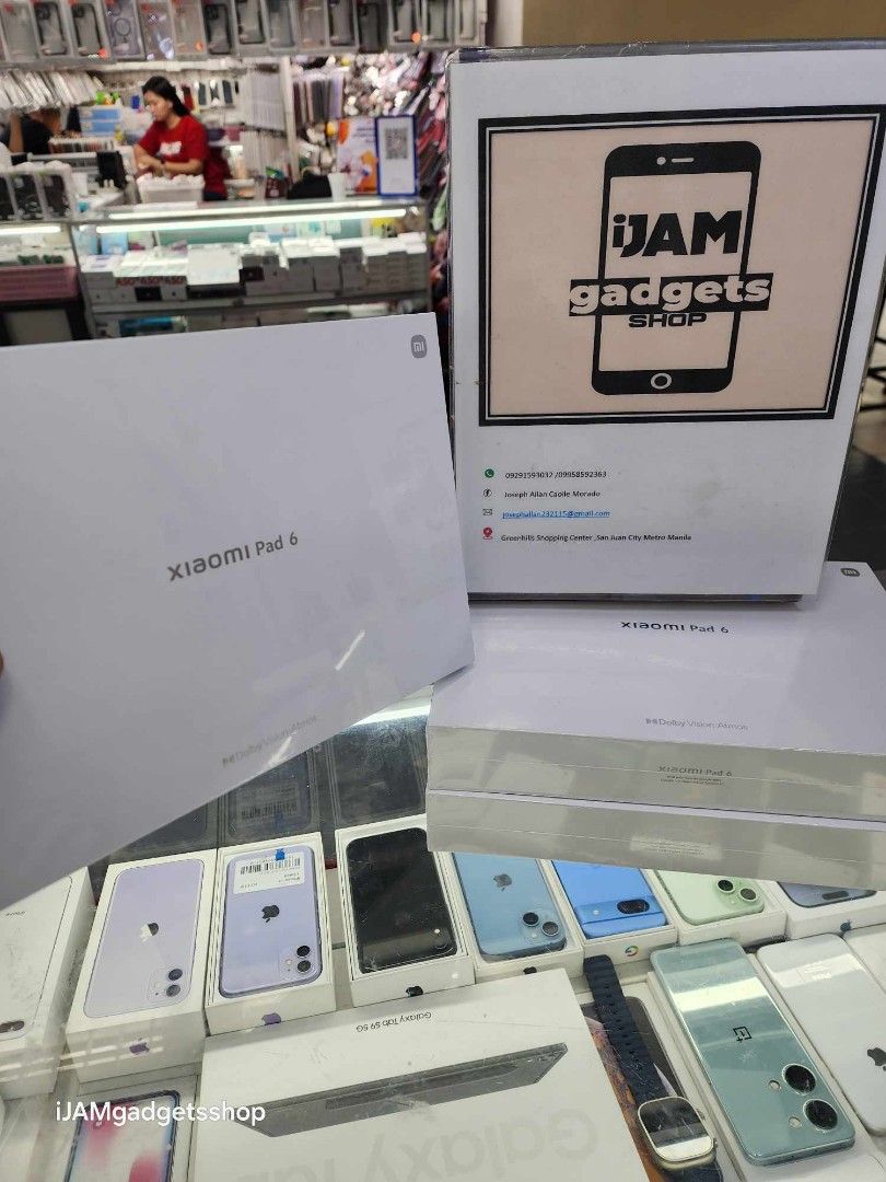 Xiaomi pad 6 brandnew (Category: Android) located in Manila. Submitted by ijamgadgetsshop (Listing ID 1322410314, Image 1). Description: xiaomi pad 6 brandnew sealed 6/128- 15500 8/128- 17500 📌we do cod in metro manila and near provinces just add sf only accept trade in swap 📌can visit in my store at greenhills shopping center 📌we do LBC transaction 📌we accept credit card in store 📌for fast transaction make acall 09291593032/09958592363.