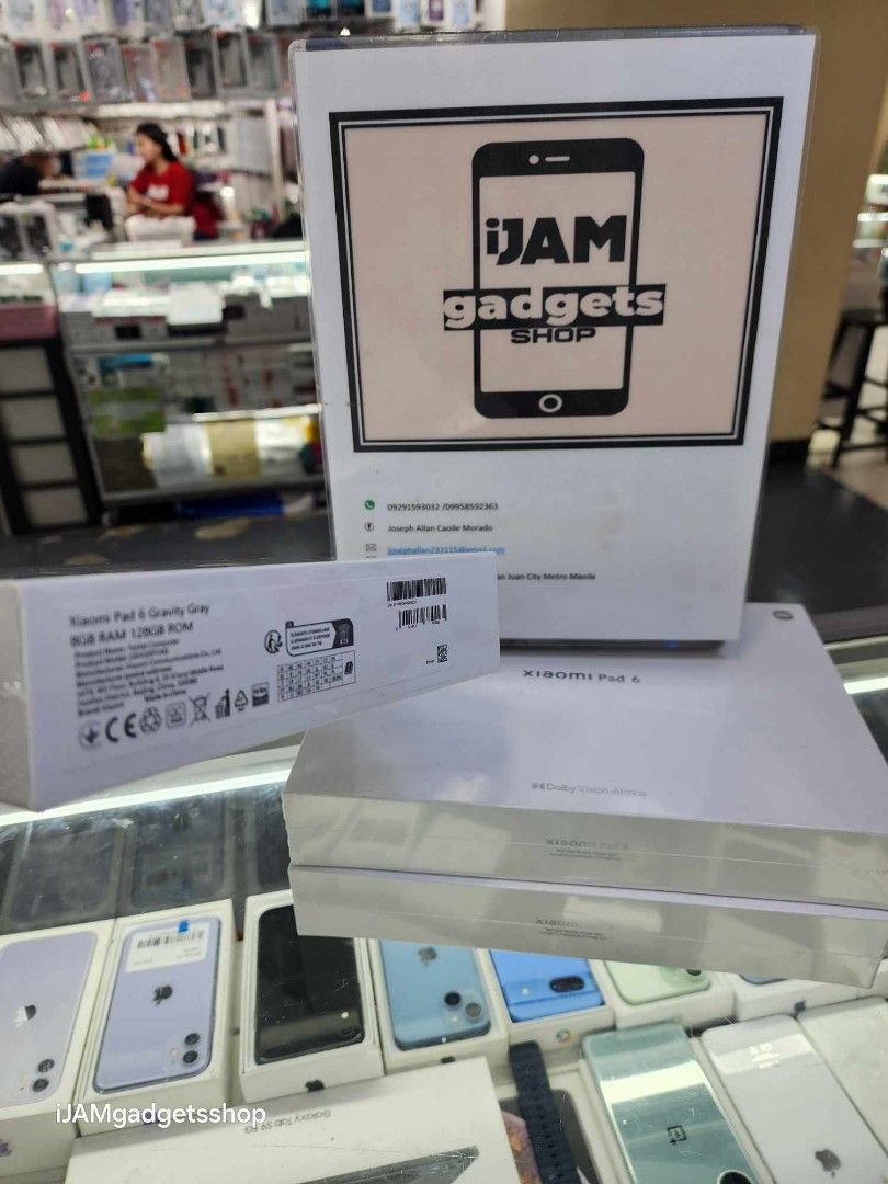 Xiaomi pad 6 brandnew (Category: Android) located in Manila. Submitted by ijamgadgetsshop (Listing ID 1322410314, Image 2). Description: xiaomi pad 6 brandnew sealed 6/128- 15500 8/128- 17500 📌we do cod in metro manila and near provinces just add sf only accept trade in swap 📌can visit in my store at greenhills shopping center 📌we do LBC transaction 📌we accept credit card in store 📌for fast transaction make acall 09291593032/09958592363.