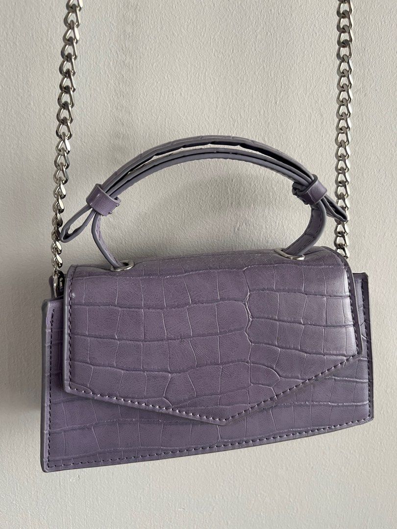 Zara Mock Croc Mini City Bag Women s Fashion Bags Wallets Cross body Bags on Carousell