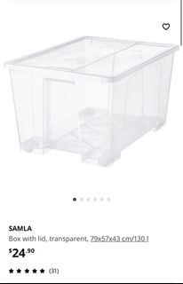 Ikea Vessla storage box. Dimension of each box is 39 x 39 x 39cm. In ...