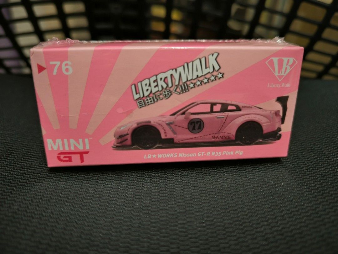 MINI GT LB WORKS NISSAN GT-R R35 pink 香港 Mini GT No.29 LB Works Nissan GTR Pink (Hong Kong Exclusive