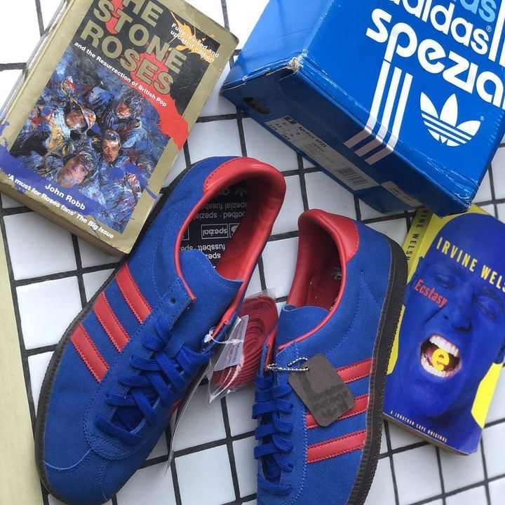 Adidas Spiritus Spzl Series In Dublin Blue Colourway Size 9uk 43 eur Completed Set with the chain extra laces tag and anymore Bnib Fesyen Pria Sepatu Sneakers di Carousell