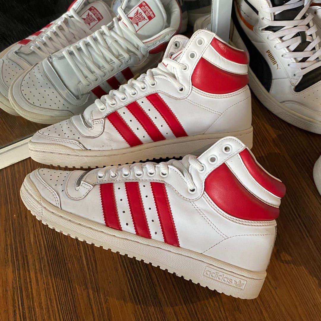 Adidas Top ten Hi White Scarlet Red Casual Original Murah not Forum Rivalry  Gazelle Superstar 80s Campus 00s sneakers second market