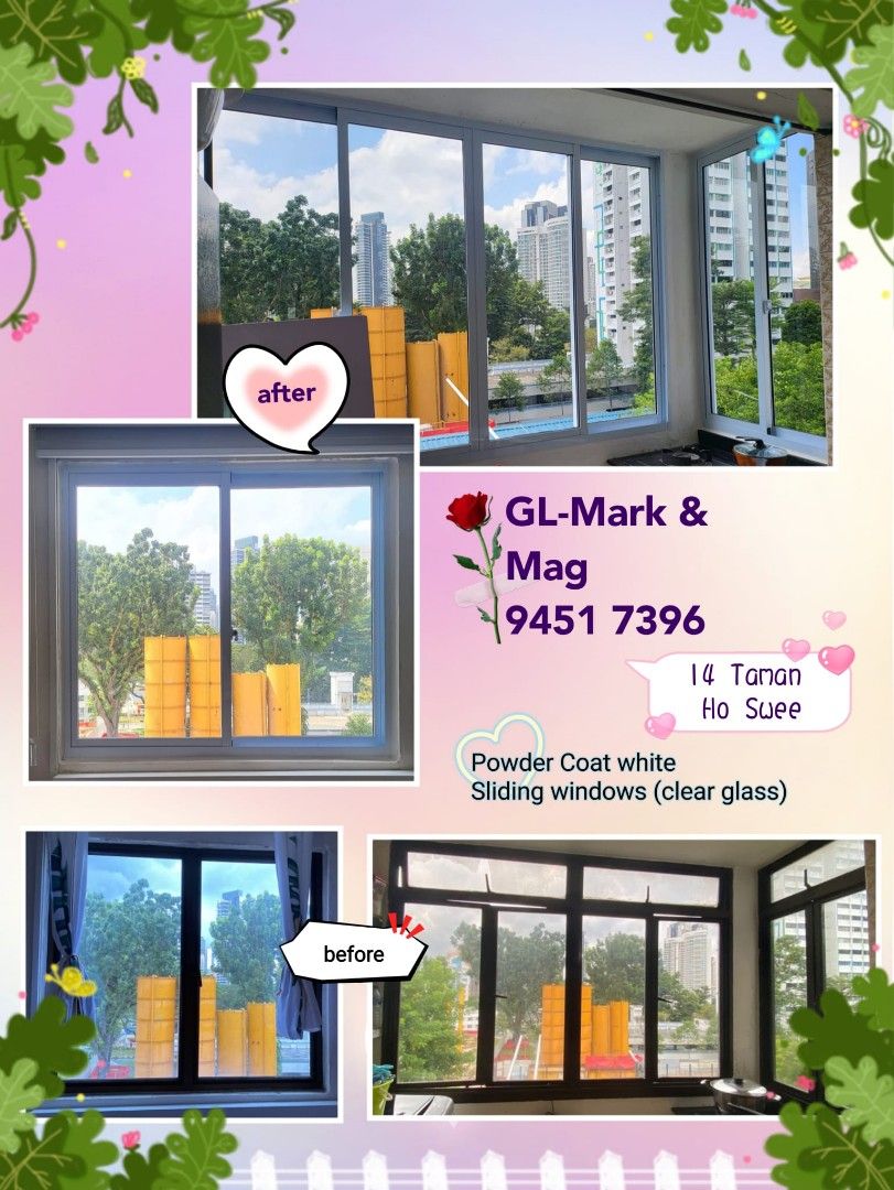 Aluminium Windows and aluminium grilles for HDB62863092707713113