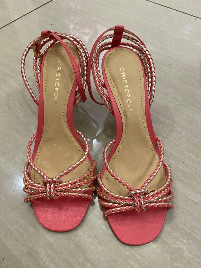 Authentic Cristofoli Heels pink and gold (Category: Heels) located in Paranaque City. Submitted by mavlyf (Listing ID 1322716416, Image 3). Description: Authentic Cristofoli Brazil shoes Salmon Pink and Gold Perfect for parties and events Sex and the City vibes! Very Carrie Bradshaw Comfortable Never worn just stored. Designer heels. I just love buying new shoes. Negotiable. Rush Sale Purchased in Rustan’s for 3,000.