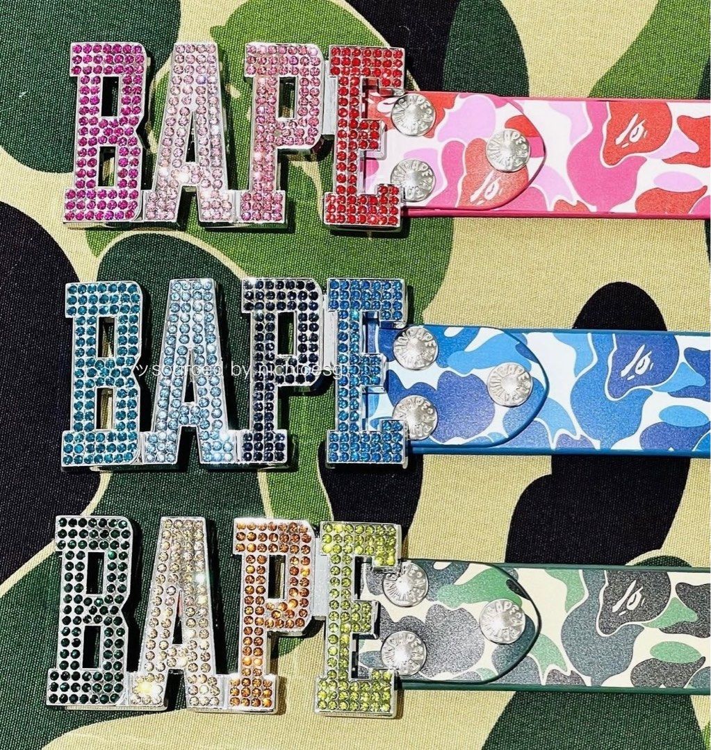 小物 BAPE ABC CAMO PINK BELT Authentic a bathing ape bape abc camo GI belt pink New Japan