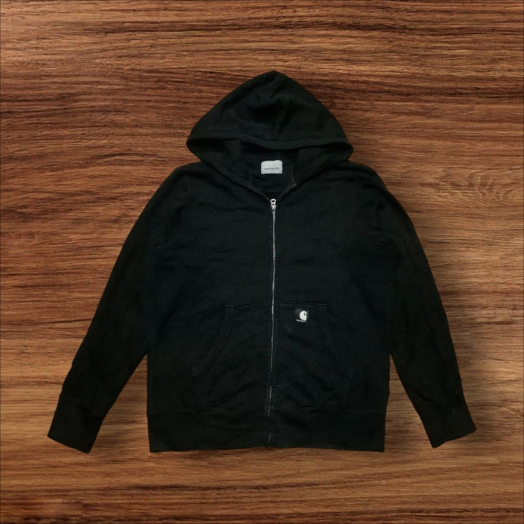Carhartt black zip hoodie shop