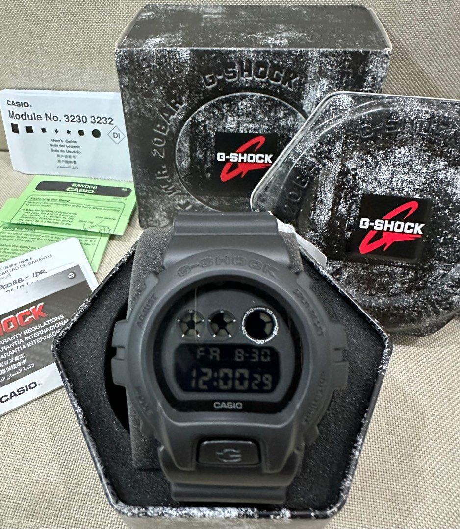 Casio G Shock DW 6900BB 1 Black Knight Men s Fashion Watches Accessories Watches on Carousell