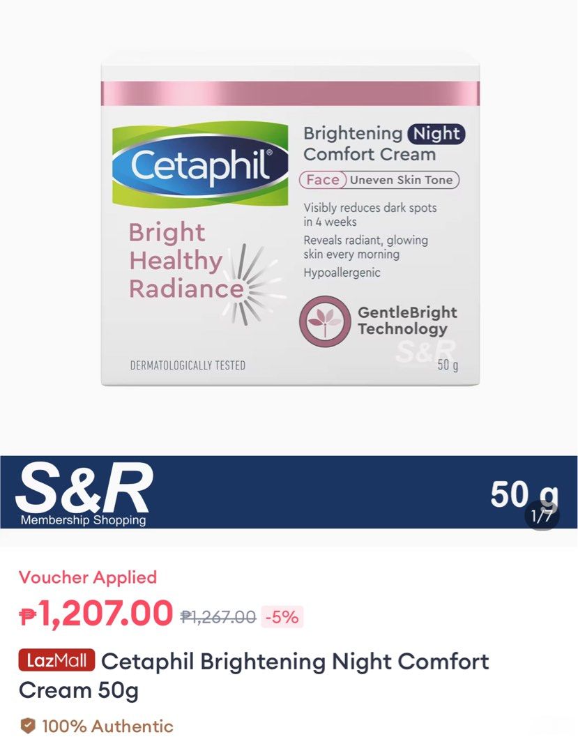 Cethaphil bright healthy radiance (Category: Face Care) located in Quezon City. Submitted by disney0111 (Listing ID 1322683080, Image 1). Description: .