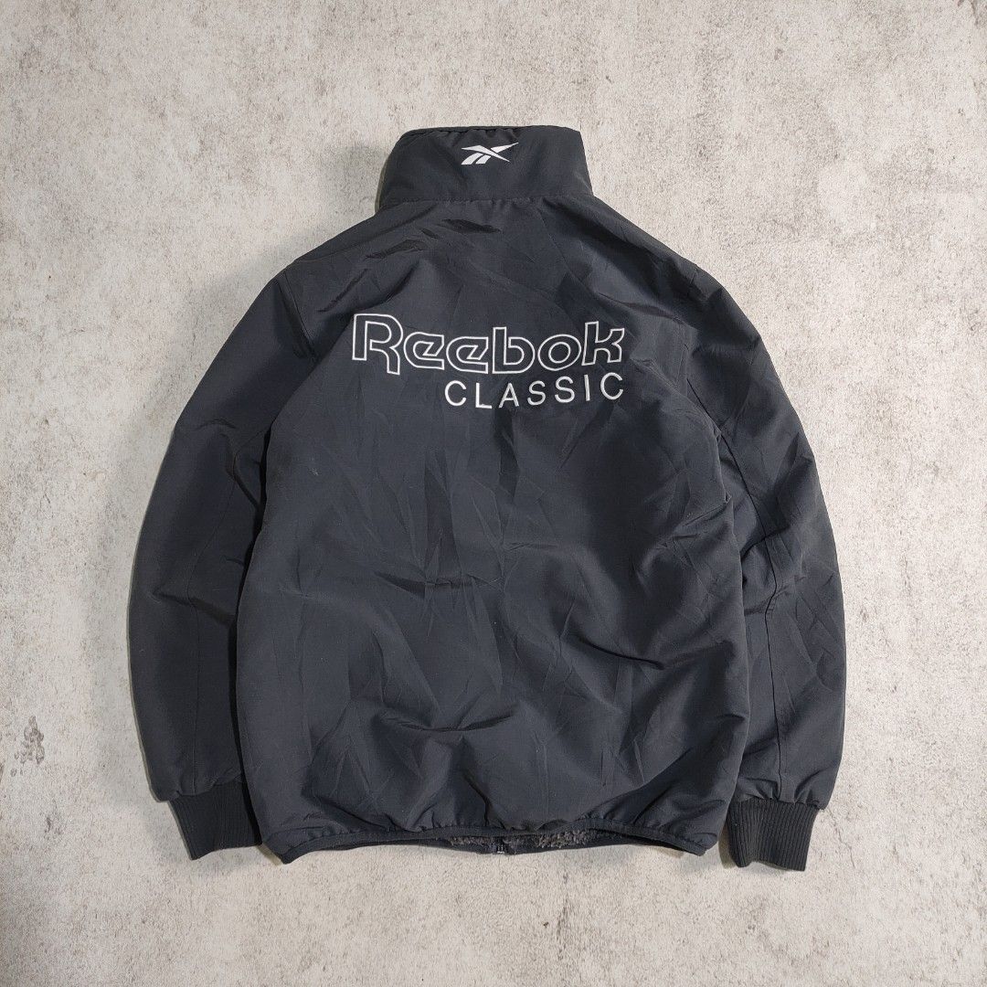 Covernat x Reebok Classic Reversible Sherpa Jacket Fesyen Pria Pakaian Baju Luaran di Carousell