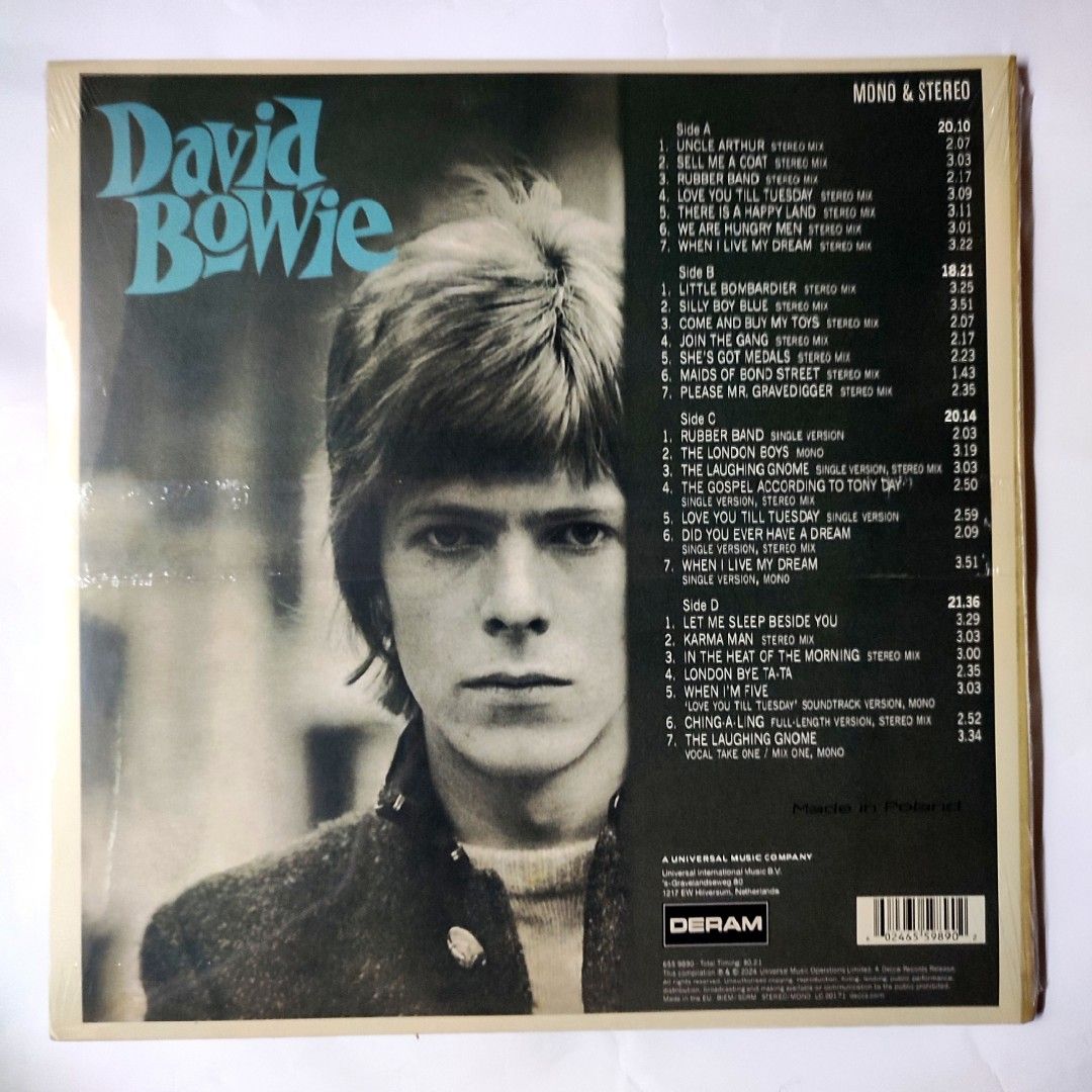 David Bowie (Deluxe Edition) (2x Cream/ Green Swirl Vinyl) CD LP, 興趣及遊戲 ...