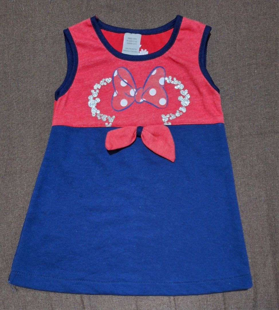 Disney Junior Minnie Dress (Category: Babies & Kids Fashion) located in Agoo. Submitted by cjaezel (Listing ID 1322650114, Image 1). Description: 🚩RFS: outgrown 🚩size: Small on tag (can fit 12-18months old) 🚩 color may vary due to lighting.