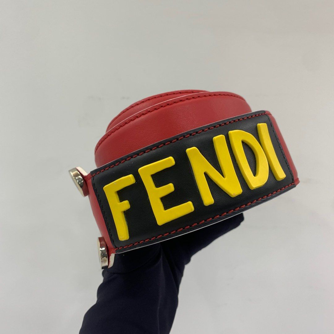 FENDI RED MONSTER STRAP 247045514 Luxury Accessories on Carousell