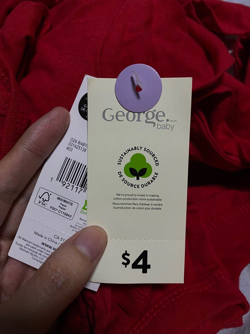 GEORGE CHRISTMAS LONGSLEEVE ONESIE (Category: Babies & Kids Fashion) located in Calamba. Submitted by aleynskyy (Listing ID 1322711844, Image 2). Description: George Christmas Longsleeve Onesie Super lambot ng tela. Perfect for upcoming holidays. All brandnew. Some are with tags, some are without. Size Available: 3-6 m (3) 12-18 m (5) 18-24 m (1) MOP: GCASH SF to be shouldered by buyer.