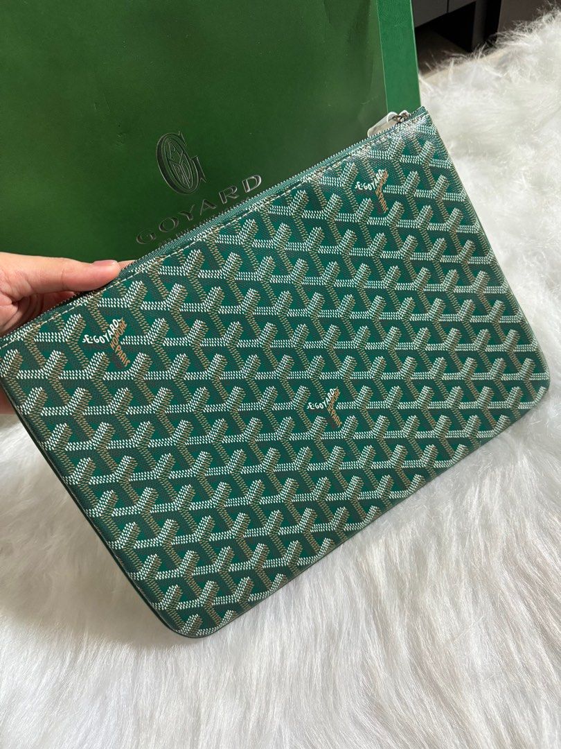 Goyard green clutch outlet
