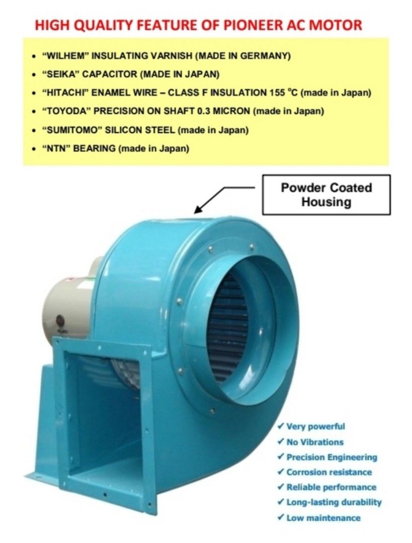 HEAVY DUTY SIROCCO SUPER BLOWER (Category: Construction Tools & Equipment) located in Manila. Submitted by tonpornel (Listing ID 1322638963, Image 1). Description: HEAVY DUTY SIROCCO SUPER BLOWER Ton-Pornel Mercantile • We supply Powertools, Hardware tools, Plumbing, Paints, Electrical and Construction materials • We offer Paint Mixing and Powertools Repair Visit us: 38 Marcos Highway Mayamot, Antipolo City https://maps.google.com/?cid=1384230075