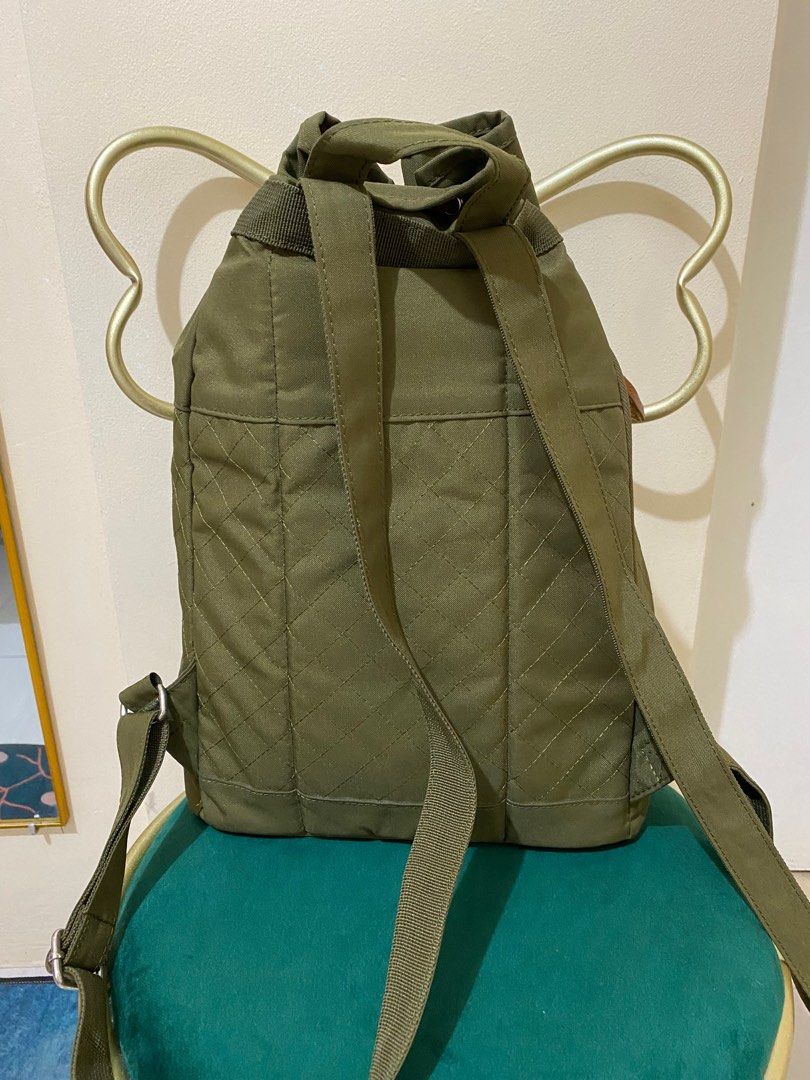 Herschel Hanson Army Green Medium Backpack Women s Fashion Bags Wallets Backpacks on Carousell