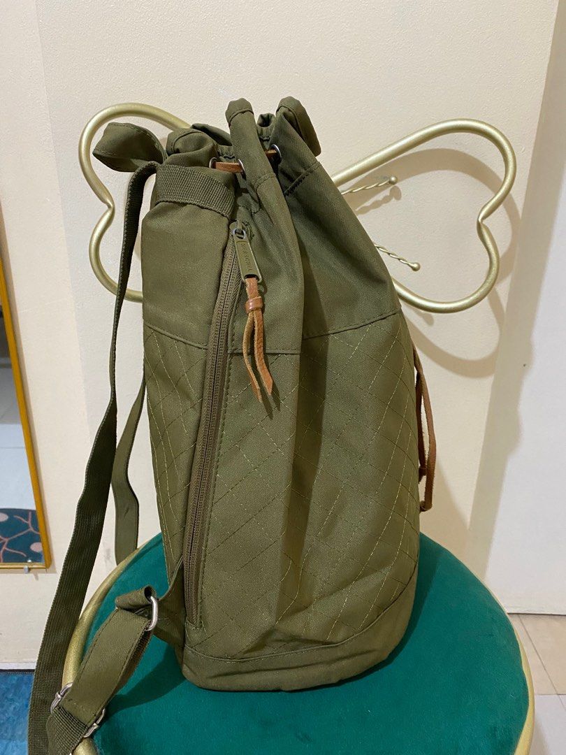 Herschel Hanson Army Green Medium Backpack Women s Fashion Bags Wallets Backpacks on Carousell