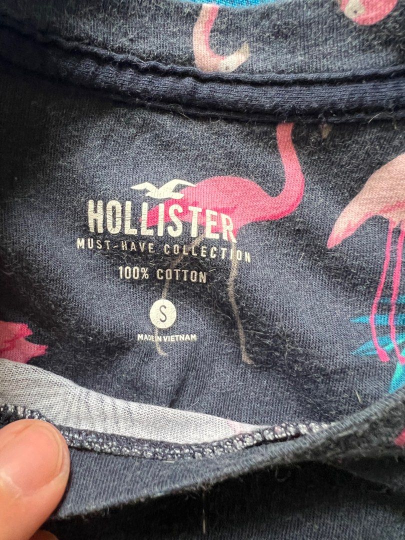 Hollister flamingo shirt top
