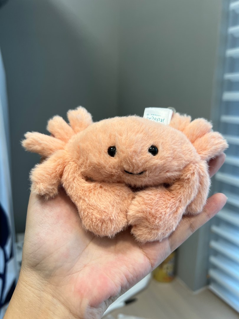 Jellycat fluffy crab Computers Tech Office Business Technology on Carousell